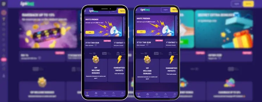 Mobiele App voor Igo Bet