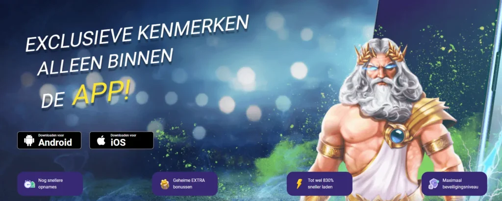 Banner voor de Mobiele App van het Casino