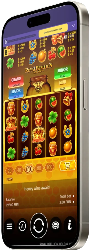 Royal Beelion bij Applicatie