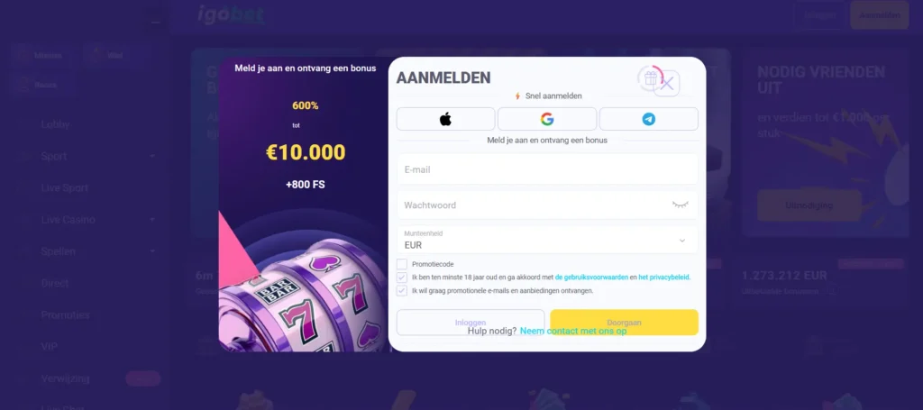 Registratie voor Nieuwe Gebruikers